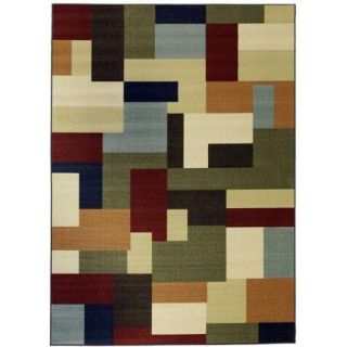 Well Woven Kings Court Squizzle Squares Modern Rug