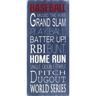 Baseball Poster Print by Holly Stadler (8 x 18)