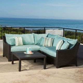 RST Brands Deco 4 Piece Deep Seating Group with Cushions
