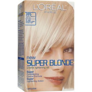 L'Oreal Paris Super Blonde Creme Lightening Kit, Super Bleach Blonde 205