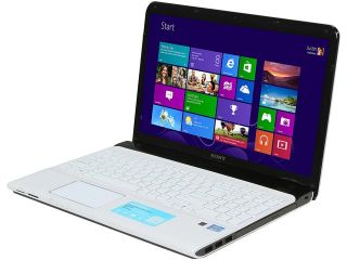 SONY Laptop VAIO E Series SVE1513RCXW Intel Core i5 3230M (2.60 GHz) 4 GB Memory 500 GB HDD AMD Radeon HD 7650M 15.5" Windows 8 64 Bit