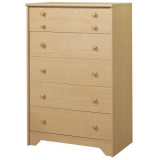South Shore Furniture Loft 5 Drawer Chest in Natural Maple 2713035