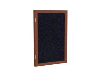 GHENT PA23660TR CF Enclosed Bulletin Board, Tack, Blk