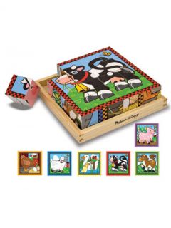 FARM CUBE PUZZLE 6 puzzles in 1 by Melissa & Doug