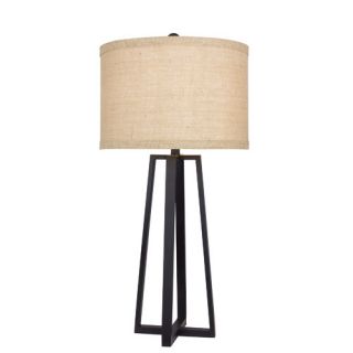 Fangio Lighting Molded Metal 33 H Table Lamp with Drum Shade