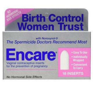 Encare Vaginal Contraceptive Inserts 18 Each