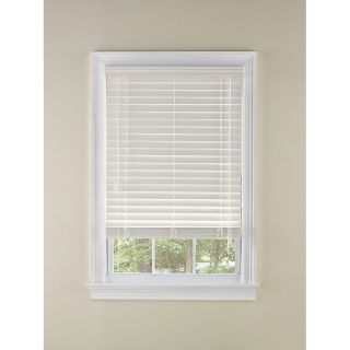 Levolor 2 in White Faux Wood Room Darkening Plantation Blinds (Common 39 in; Actual 38.5 in x 64 in)