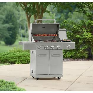 Burner Stainless Gas Grill Big Outdoor Cooking Parties With 
