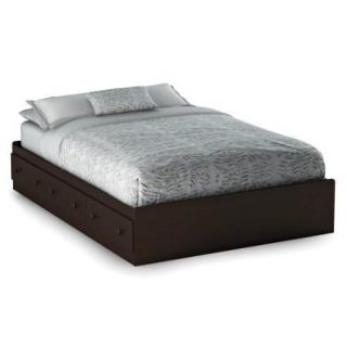South Shore Summer Breeze Platform Bed Collection   Chocolate
