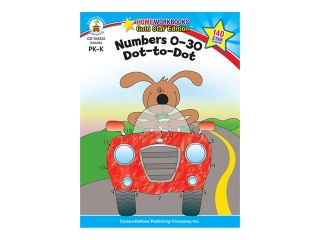 Carson Dellosa CD 104332 Numbers 0 30 Dot To Dot Home Workbook Gr Pk K