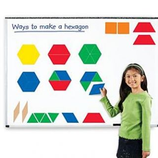 Learning Resources Giant Magnetic Pattern Blocks (set of 47)   Toys