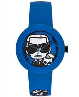 Karl Lagerfeld Unisex KARL Pop tokidoki Blue Silicone Strap Watch 40mm