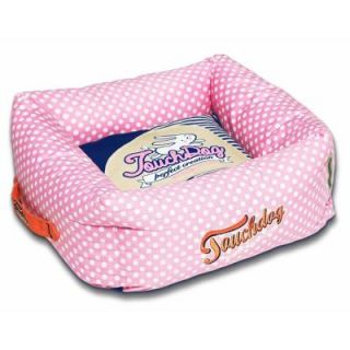 Touchdog Medium Pink and Navy Blue Bed PB60PKMD