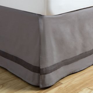 Andrew Charles Atlas Collection Grey Cotton Bed Skirt   18352708