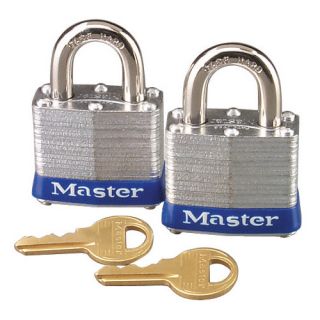 Master Lock High Security Padlocks, Silver, 2 per Pack