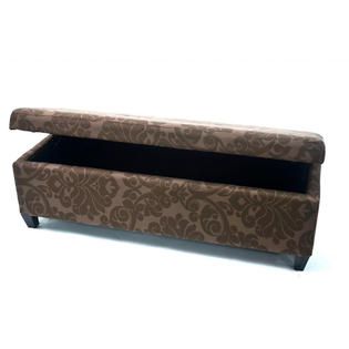 Bolbolac Flower Fabric Button top Storage Bench Ottoman
