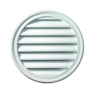 Fypon 24 in. x 24 in. x 1 5/8 in. Polyurethane Decorative Round Louver RLV24