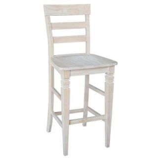 International Concepts 29 in. Java Bar Stool in Unfinished S 193