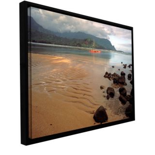 Kathy Yates Hanalei Bay at Dawn Floater framed Gallery wrapped