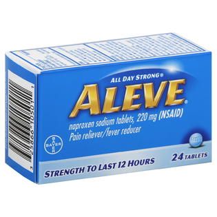 Aleve Pain Reliever/Fever Reducer, Tablets, 24 tablets   Health
