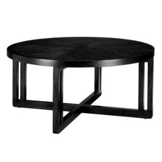Martha Stewart Living Cerused Black Lombard Round Coffee Table DISCONTINUED 0414900210