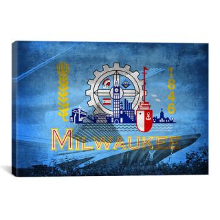 iCanvas Memphis, Tennessee Flag   Grunge Painted Graphic Art on Canvas