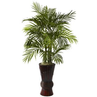 Areca With Bamboo Planter   Home   Home Decor   Decorative