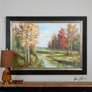 Country Creek Landscape Art Framed Painting Print by Darby Home Co