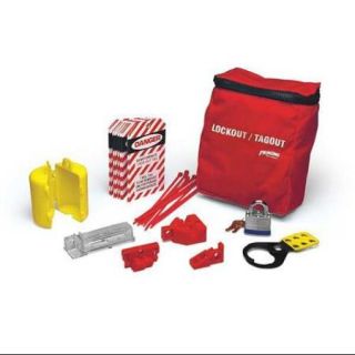 BRADY LKELO Portable Lockout Kit,Pouch,18 Components G9404665