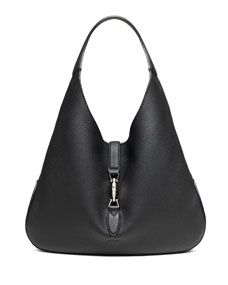 Gucci Jackie Soft Leather Hobo Bag, Black