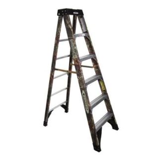 Werner 6 ft. Camo Fiberglass Step Ladder with 300 lb. Load Capacity Type IA Duty Rating 6206x9190