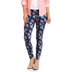 Faded Glory Women's Full Length Printed Knit Color Jegging
