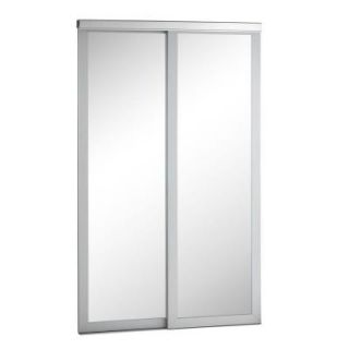 Pinecroft 60 in. x 80 in. Mirror Urban Silver Frame for Sliding Door PC06080CO113