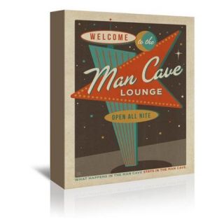 Americanflat Vegas Man Cave Sign Graphic Art on Wrapped Canvas