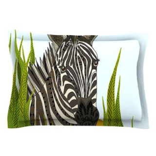 Zebra by Art Love Passion White Cotton Pillow Sham by KESS InHouse