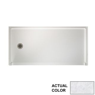 Swanstone Ice Solid Surface Shower Base (Common 60 in W x 30 in L; Actual 60.375 in W x 30.1875 in L)