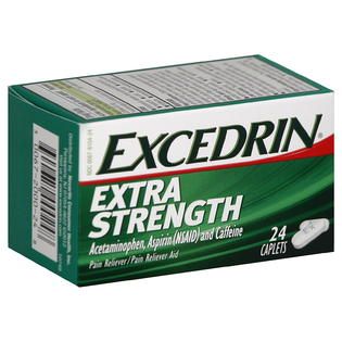 Excedrin Pain Reliever/Pain Reliever Aid, Extra Strength, Caplets, 24