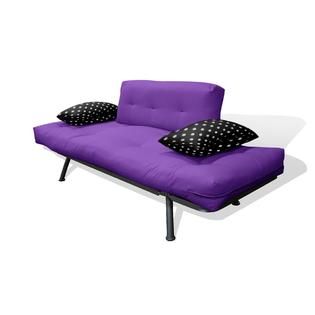 American Furniture Alliance  Purple/Black Polka Dot Mali Soft/Cushion