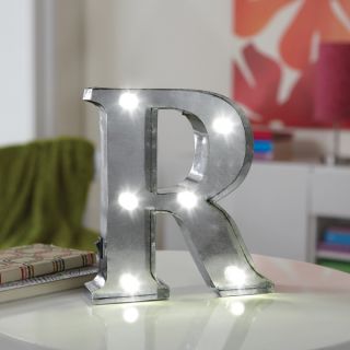 Apothecary & Company 8inch LED Letter R Marquee Sign   17665152