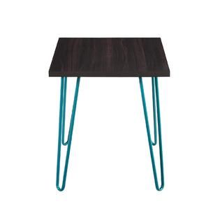Dorel Home Furnishings Owen Retro End Table with Metal Legs, Multiple