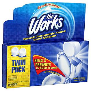 The Works  Automatic Toilet Bowl Cleaner, Bleach, 7 oz (200 g)