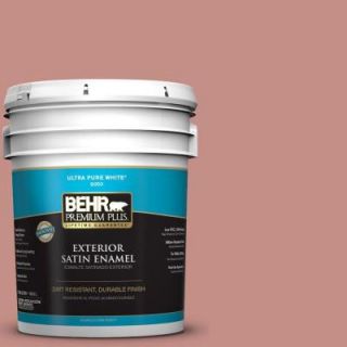 BEHR Premium Plus 5 gal. #S160 4 Portuguese Dawn Satin Enamel Exterior Paint 940005