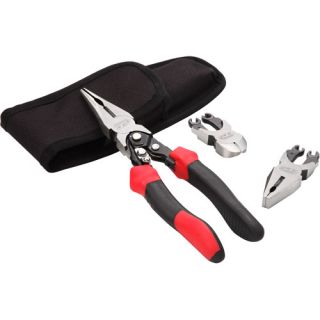 Turning Point Professional 3pc Exchangeable 3 in 1 Double Leverage Pliers Set