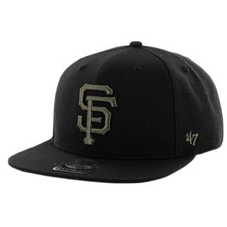 47 Brand MLB Flatbush Cap   Mens   Baseball   Accessories   San Francisco Giants   Black