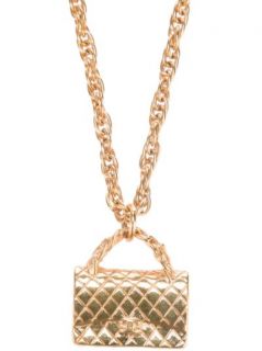 Chanel Vintage Quilted Bag Necklace