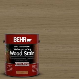 BEHR 1 gal. #ST 153 Taupe Semi Transparent Waterproofing Wood Stain 307701