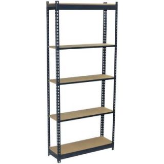 Storage Concepts 72 in. H x 36 in. W x 18 in. D 5 Shelf Steel Boltless Shelving Unit with Low Profile Shelves and Particle Board Decking P2A5 3618 72W
