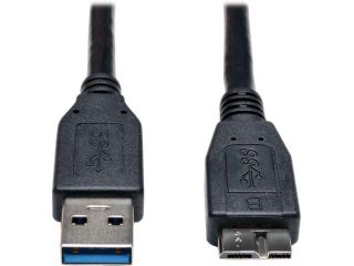 Tripp Lite U326 001 BK 10 1 ft. Black USB 3.0 SuperSpeed Device Cable (A to Micro B M/M)    10 Piece Bulk Pack