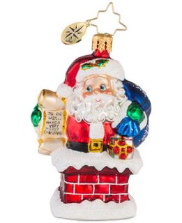 Christopher Radko Rooftop Checklist Gem Mid Year Ornament   Holiday