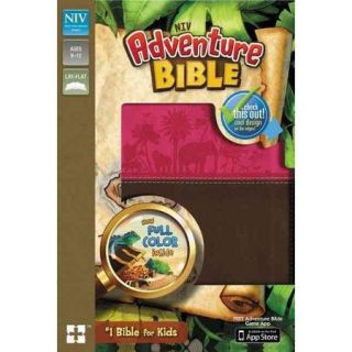 Adventure Bible New International Version, Chocolate / Hot Pink Italian Duo Tone